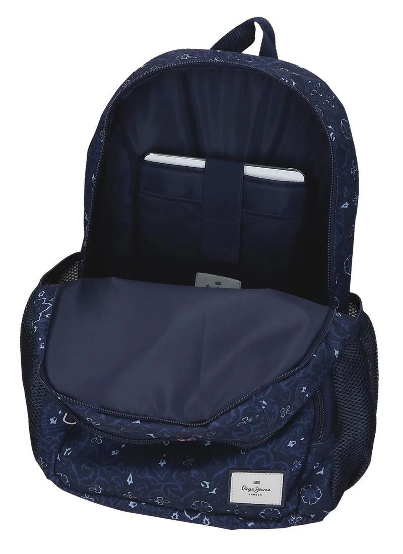 61225V2 MOCHILA ADAP. 44CM 2C. C/CARRO. PJL LENAY MARINO