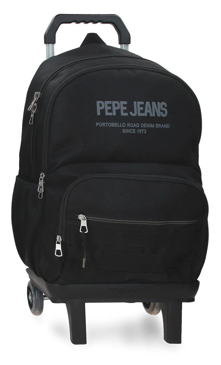 61625V1 MOCHILA ADAP. 46CM 2C. C/CARRO. PJL EDWARD NEGRO
