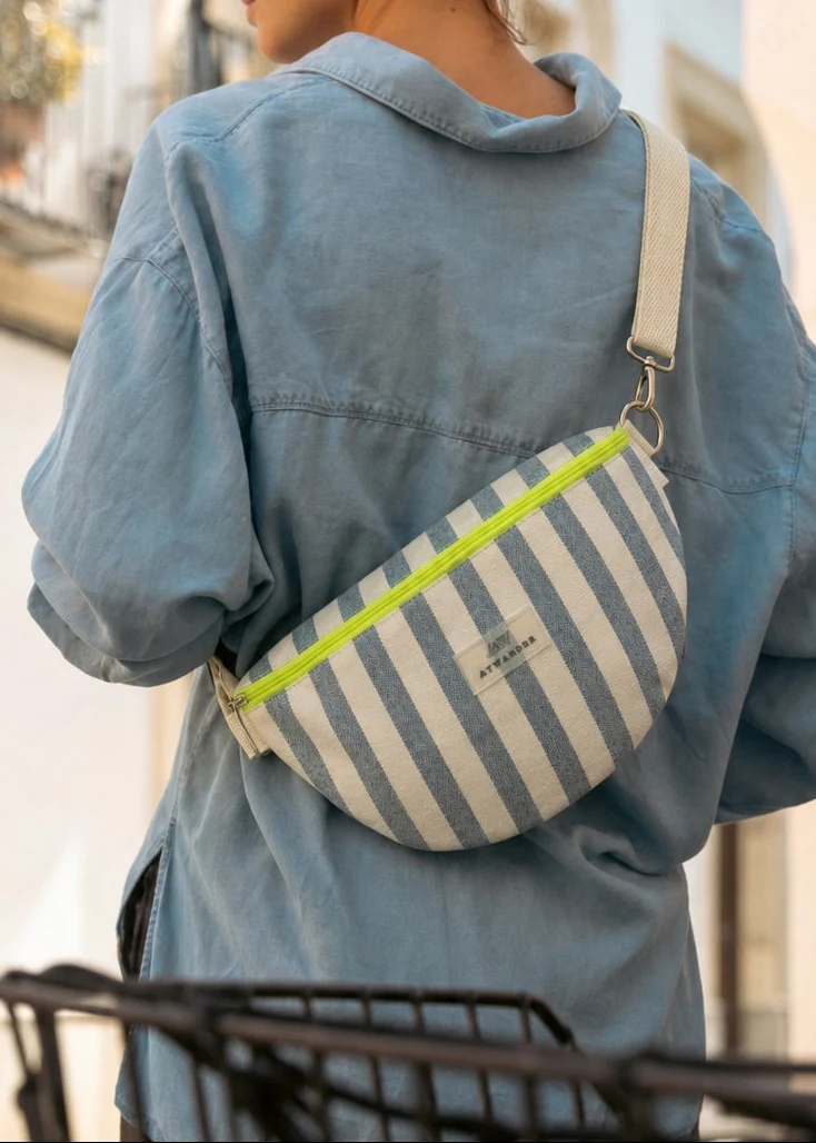 Navy Stripes Bandolera Riñonera