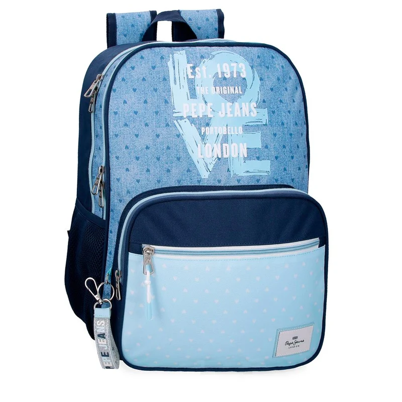 68222D2 MOCHILA ADAP. 40CM 2C. PJL NONI DENIM AZUL CLARO