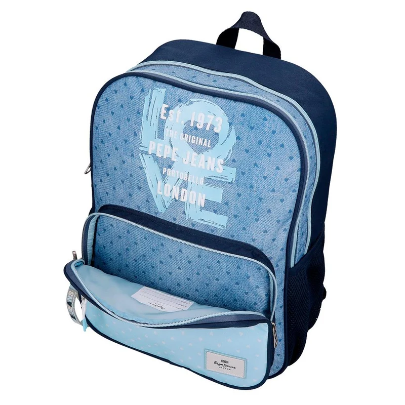 68222D2 MOCHILA ADAP. 40CM 2C. PJL NONI DENIM AZUL CLARO