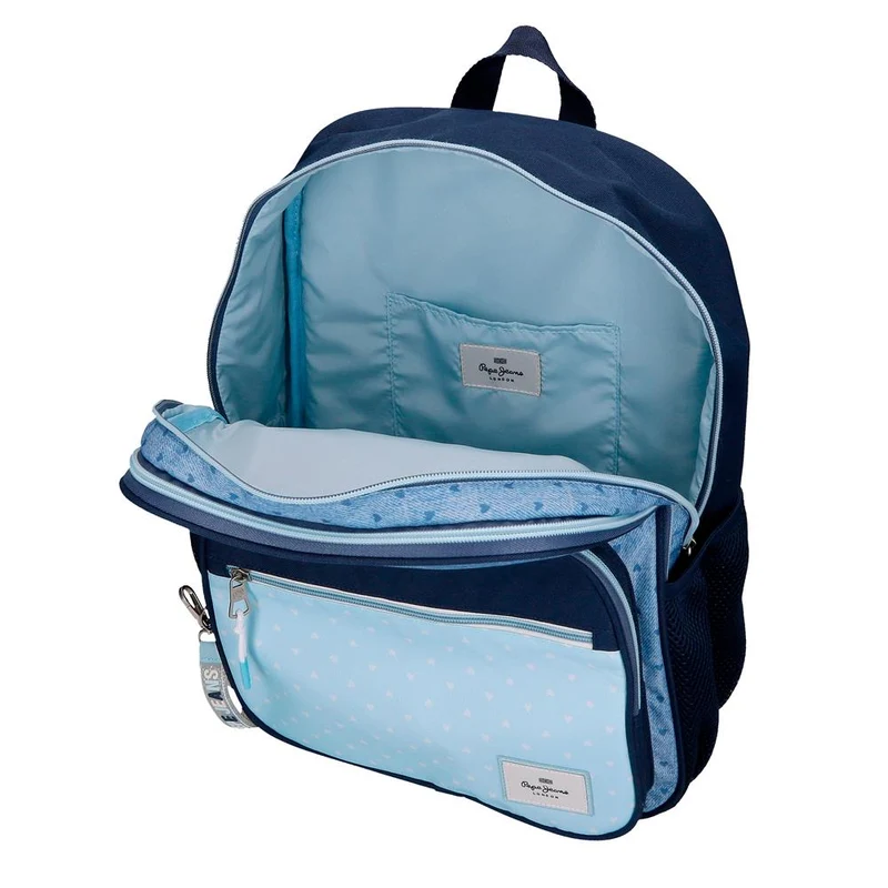 68222D2 MOCHILA ADAP. 40CM 2C. PJL NONI DENIM AZUL CLARO