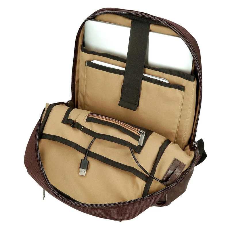 7812132 MOCHILA ADAP. PORTAORD. 2C. PJL HORLEY MARRON