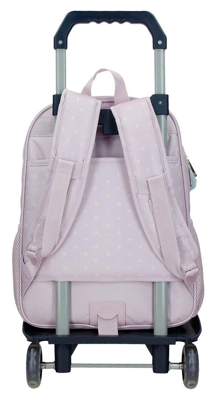 33123V1 MOCHILA ADAP. 38CM. C/CARRO. STITCH FROM HAWAII