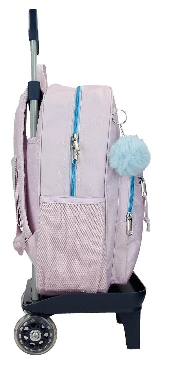 33123V1 MOCHILA ADAP. 38CM. C/CARRO. STITCH FROM HAWAII