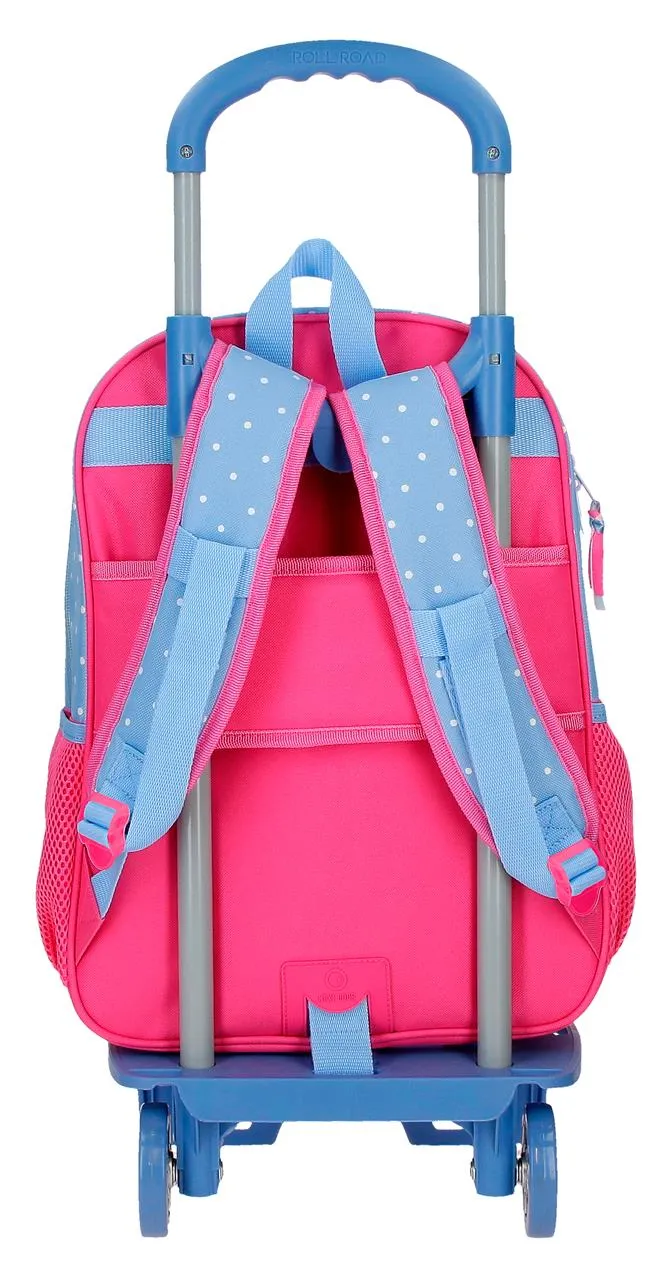 43123V1 MOCHILA ADAP. 40CM. C/CARRO. MINNIE FLOWERS