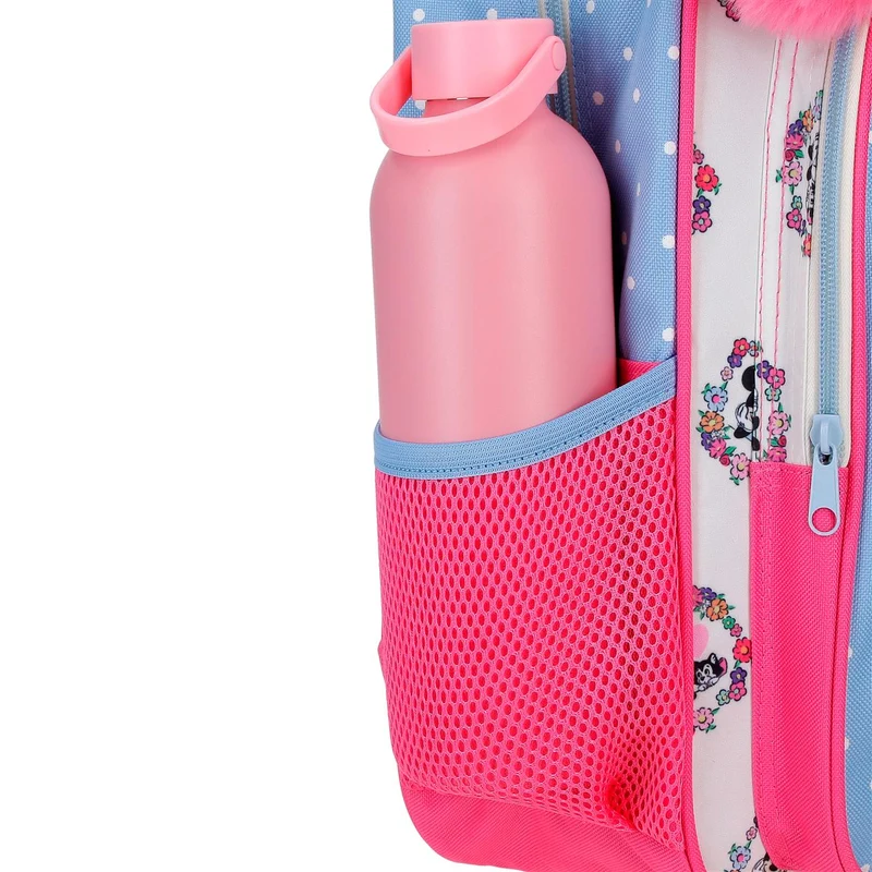 43123V1 MOCHILA ADAP. 40CM. C/CARRO. MINNIE FLOWERS