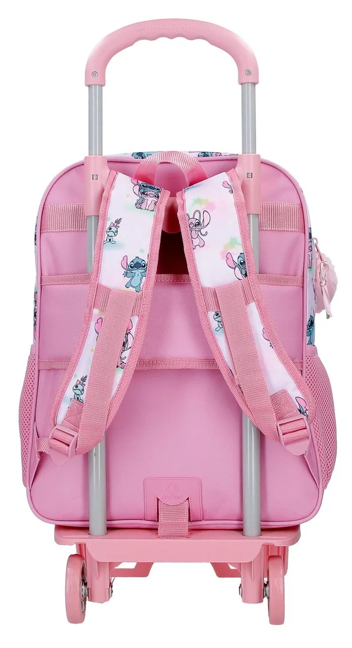 43523V1 MOCHILA ADAP. 40CM. C/CARRO STITCH YOU & ME