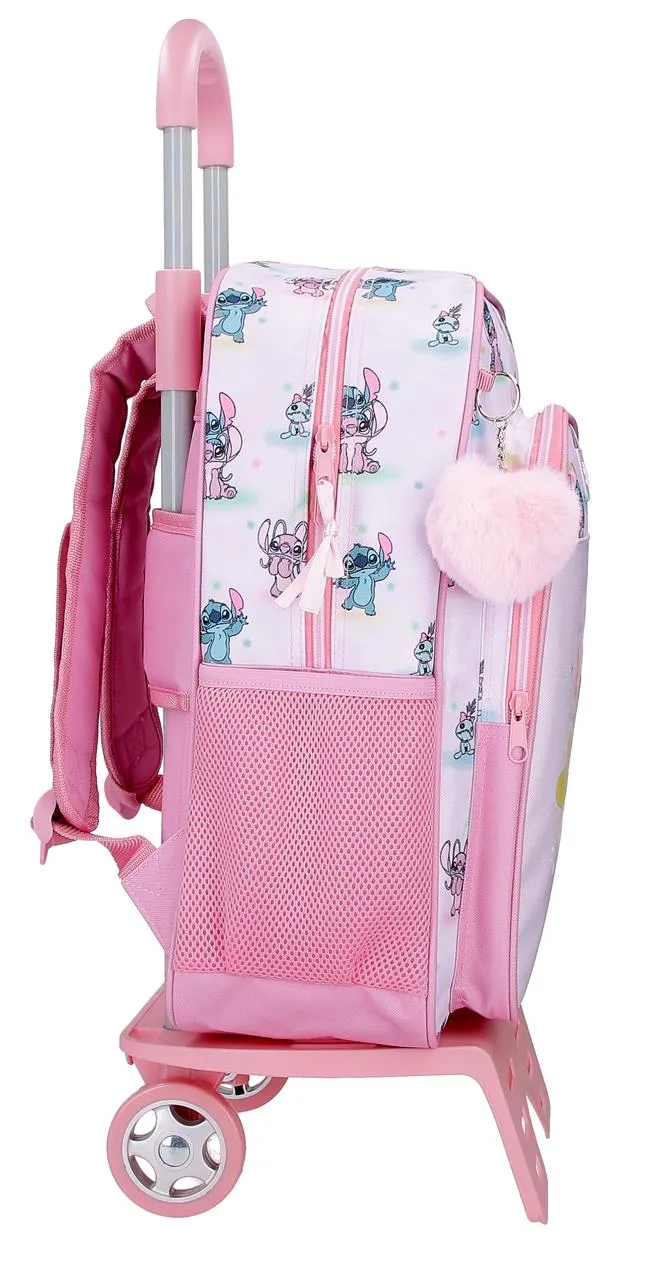 43523V1 MOCHILA ADAP. 40CM. C/CARRO STITCH YOU & ME