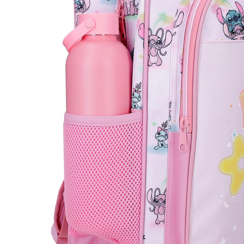 43523V1 MOCHILA ADAP. 40CM. C/CARRO STITCH YOU & ME
