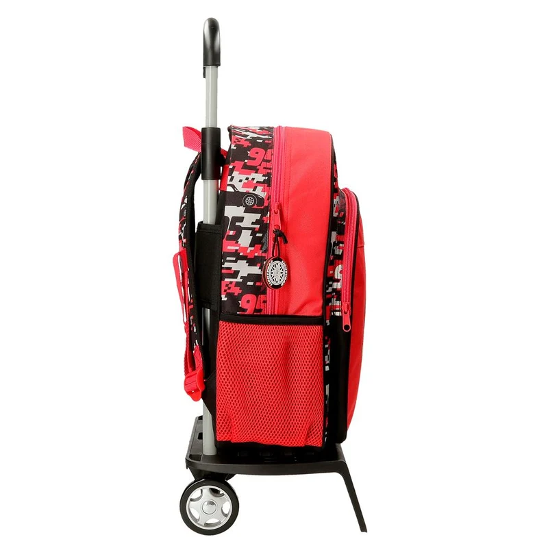 42123V1 MOCHILA ADAP. 40CM. C/CARRO CARS MCQUEEN RED