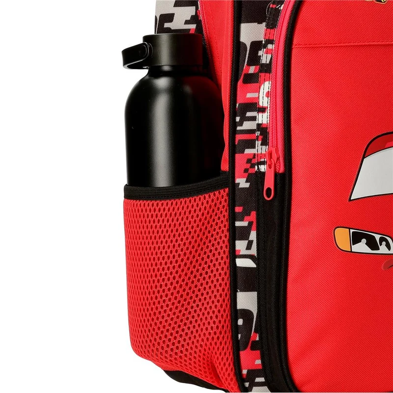 42123V1 MOCHILA ADAP. 40CM. C/CARRO CARS MCQUEEN RED