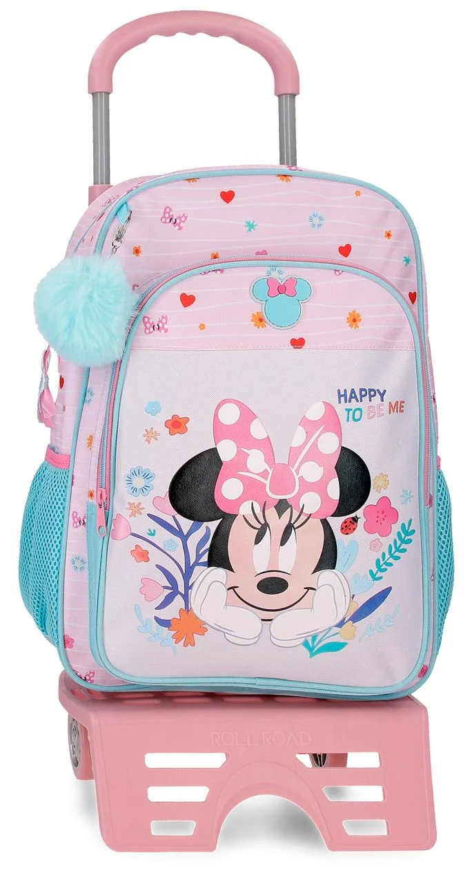 43223V1 MOCHILA ADAP. 40CM. C/CARRO. MINNIE HAPPY TO BE ME