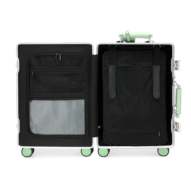 GREENWICH Maleta de cabina 100% Aluminio con ruedas desmontables NEW JERSEY