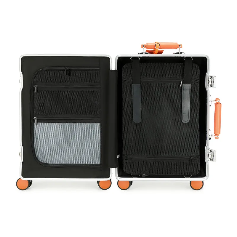 GREENWICH Maleta de cabina 100% Aluminio con ruedas desmontables NEW JERSEY