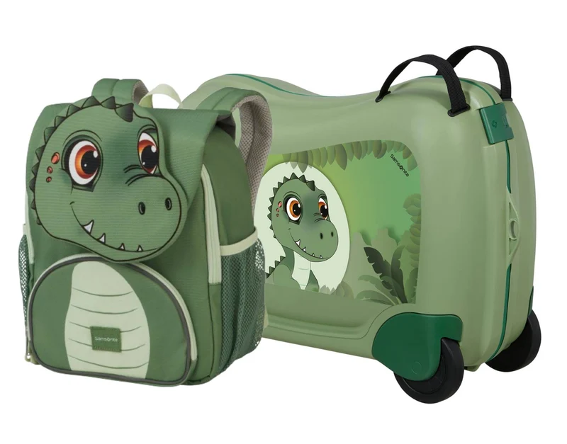SAMSONITE pack mochila infantil SAMMIES DISNEY + correpasillos DREAM2GO DINO REX