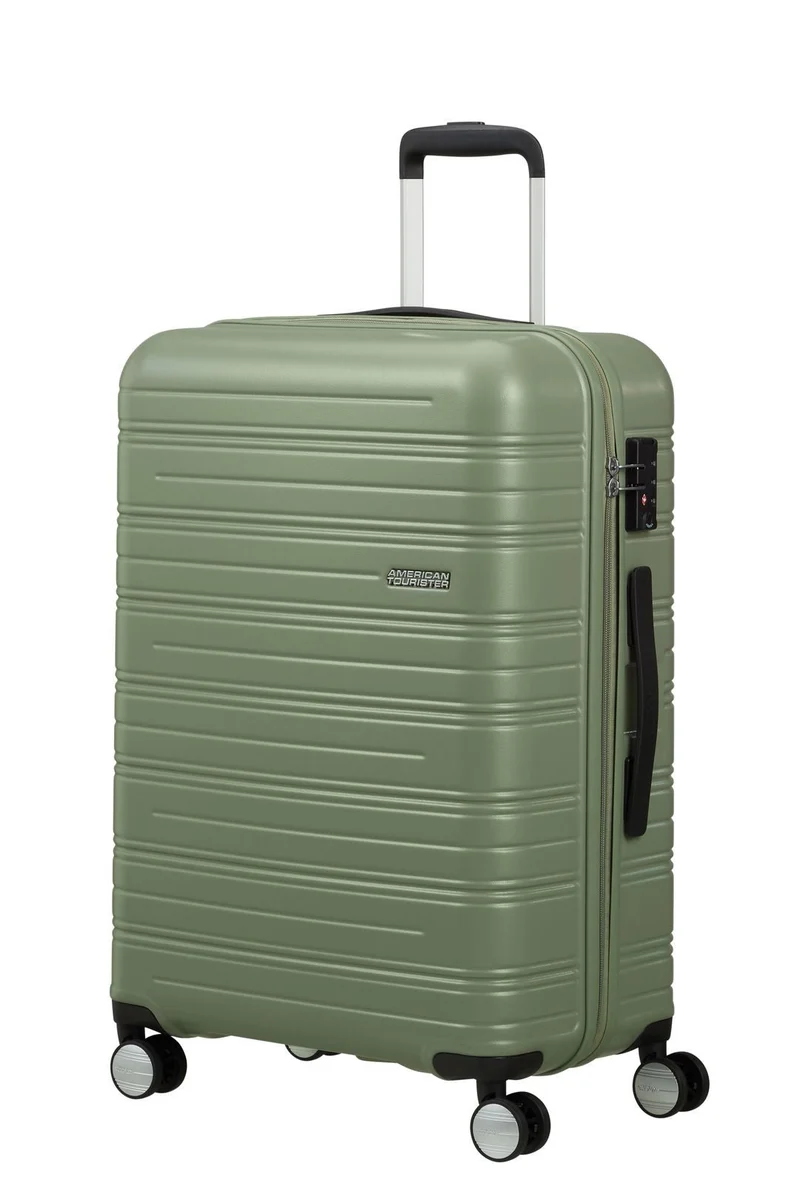 AMERICAN TOURISTER SET DE MALETA MEDIANA Y NECESER RIGIDO HIGH TURN