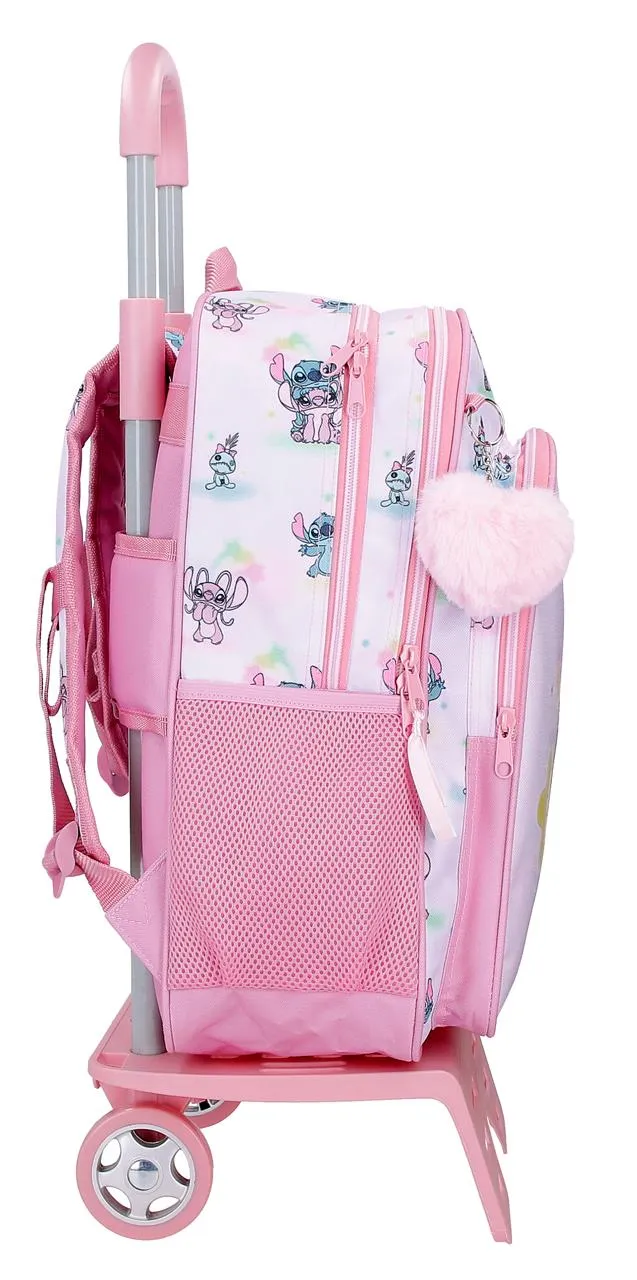 43524V1 MOCHILA ADAP. 40CM 2C. C/CARRO STITCH YOU & ME