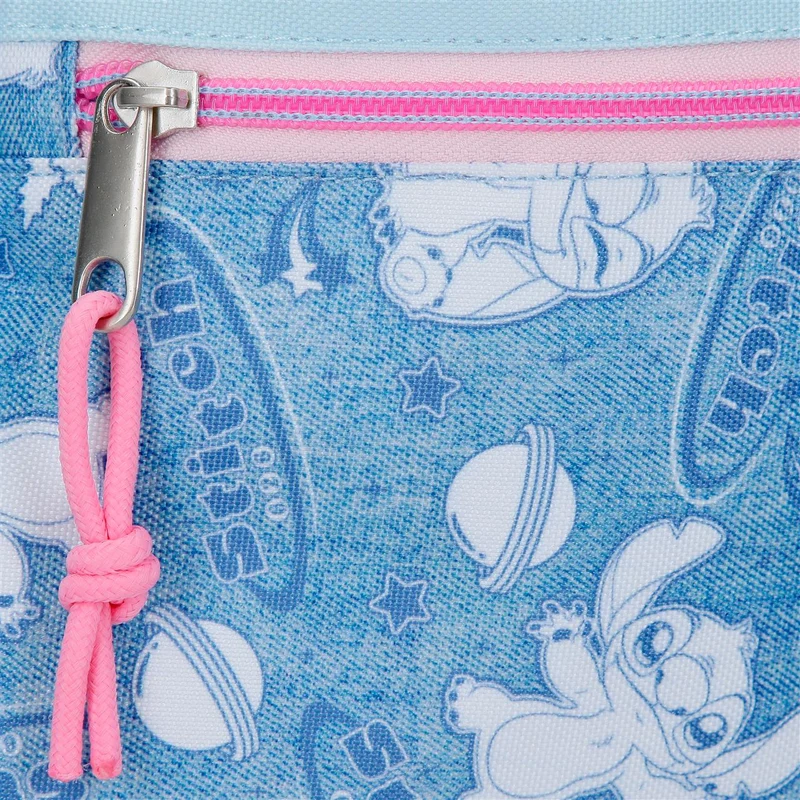32924V1 MOCHILA ADAP. 44CM 2C. C/CARRO. STITCH HEARTS