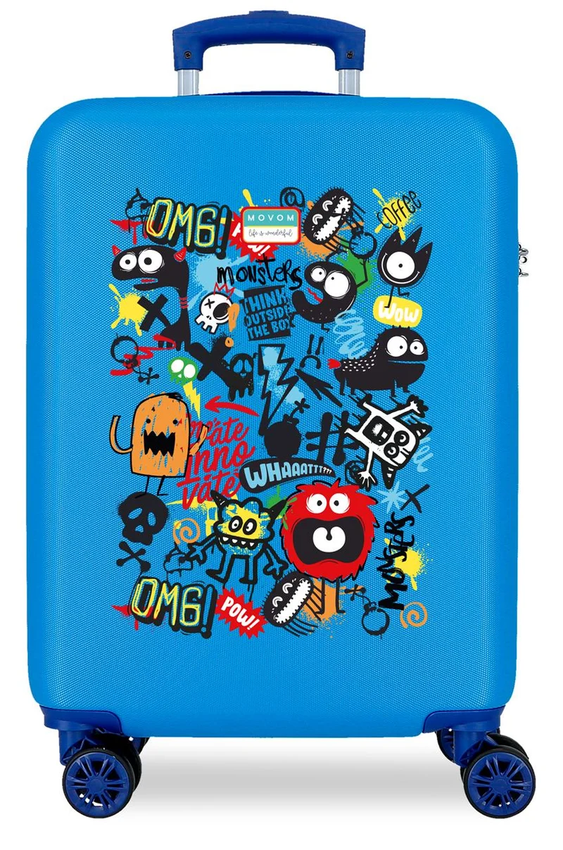 3271142 TROLLEY ABS 55CM. 4R. MOVOM MONSTERS