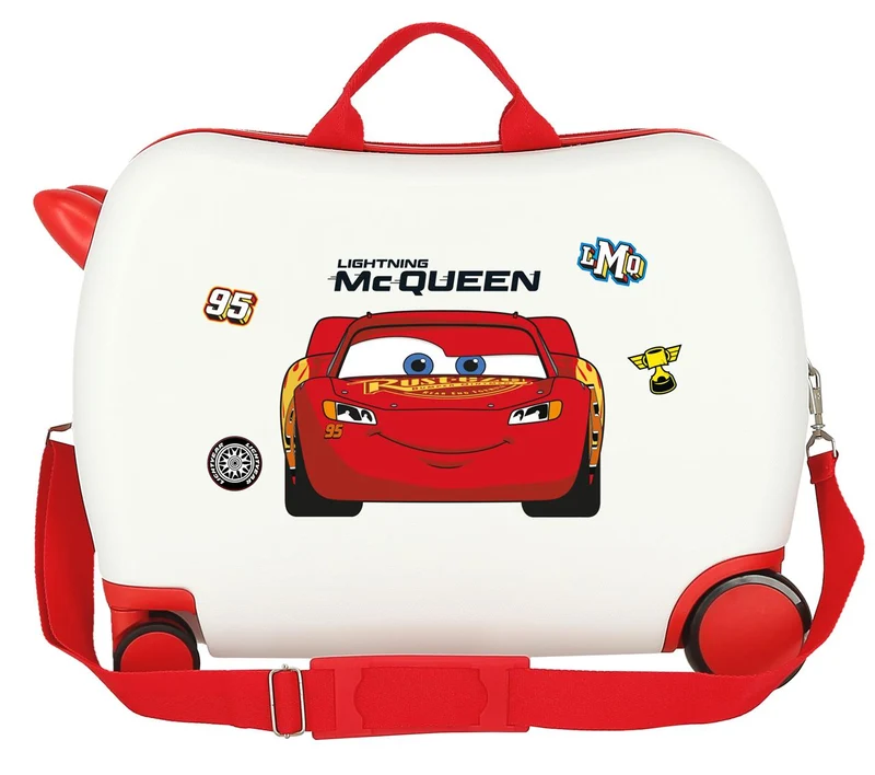4219812 MALETA INF.ABS 4R.(2 MULTI.) 50CM. CARS MC QUEEN BLA