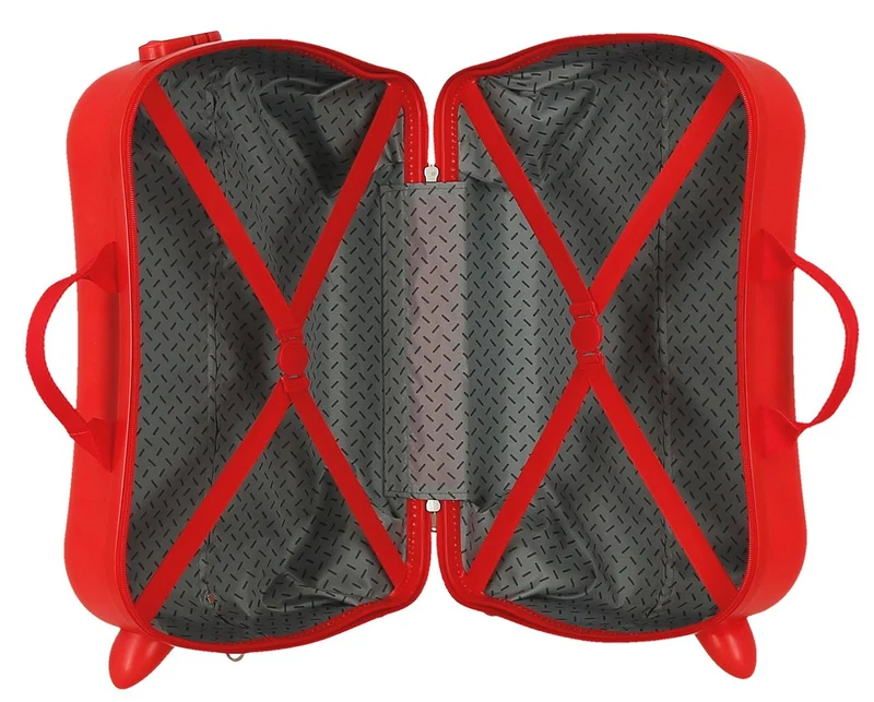 4219811 MALETA INF.ABS 4R.(2 MULTI.) 50CM. CARS MC QUEEN RED