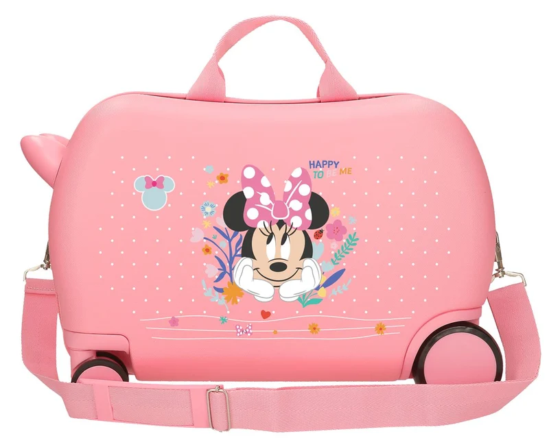 4321011 MALETA INF.ABS 4R.(2 MULTI.) 45CM. MINNIE HAPPY TO B