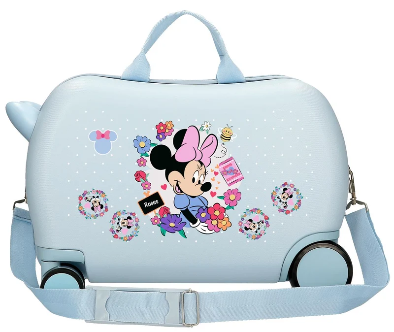 4311011 MALETA INF.ABS 4R.(2 MULTI.) 45CM. MINNIE FLOWERS AZ