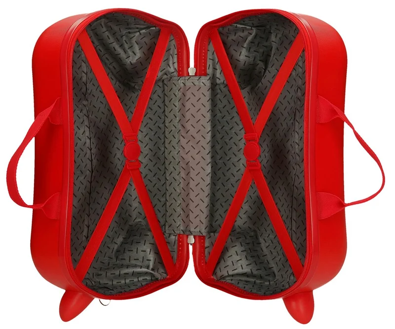4211011 MALETA INF.ABS 4R.(2 MULTI.) 45CM. CARS MCQUEEN RED