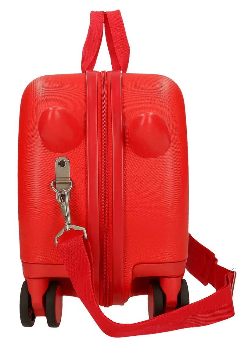 4211011 MALETA INF.ABS 4R.(2 MULTI.) 45CM. CARS MCQUEEN RED