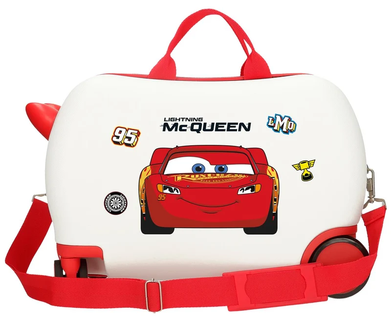 4211012 MALETA INF.ABS 4R.(2 MULTI.) 45CM. CARS MCQUEEN BLAN