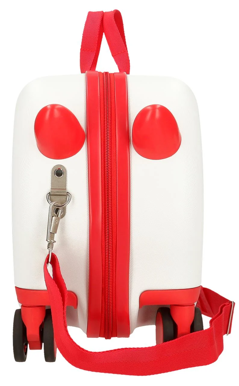 4211012 MALETA INF.ABS 4R.(2 MULTI.) 45CM. CARS MCQUEEN BLAN