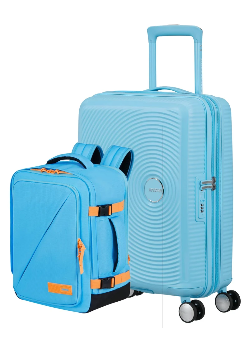 Pack maleta de cabina SOUNDBOX + mochila de viaje TAKE2CABIN MS de AMERICAN TOURISTER