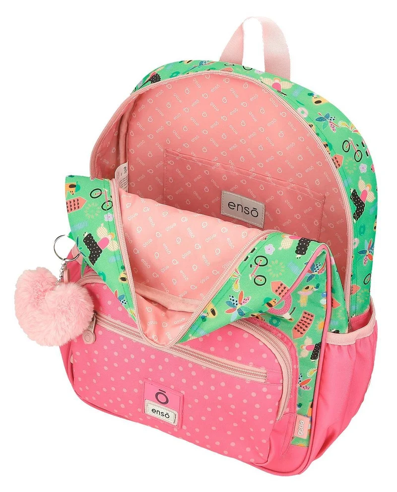 96624T1 MOCHILA ADAP. 38CM. C/CARRO. ENSO GARDEN PARTY