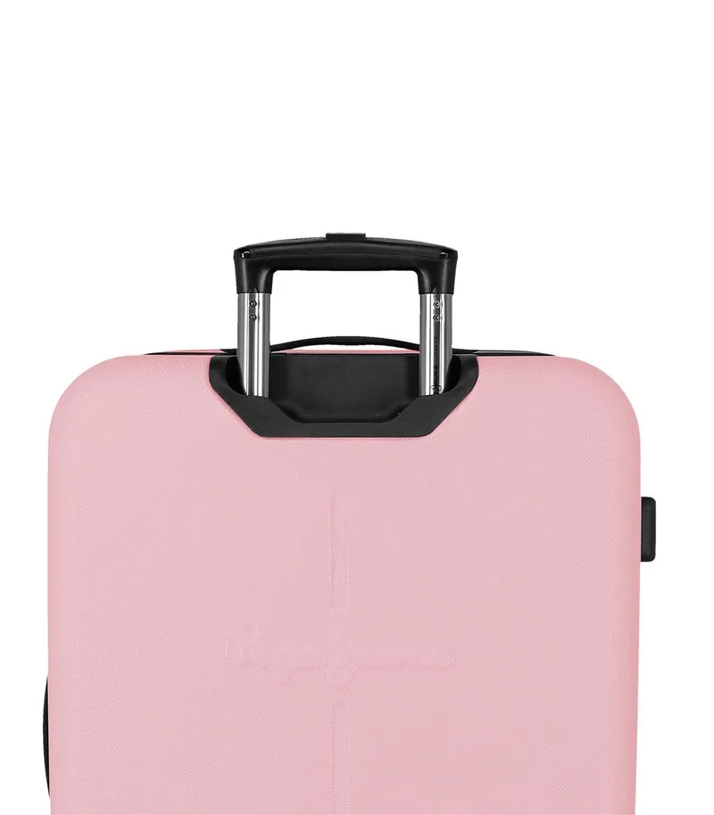 7568849 TROLLEY ABS 68CM. C/EXP. 4R. PJL MONTANA ROSA CLARO