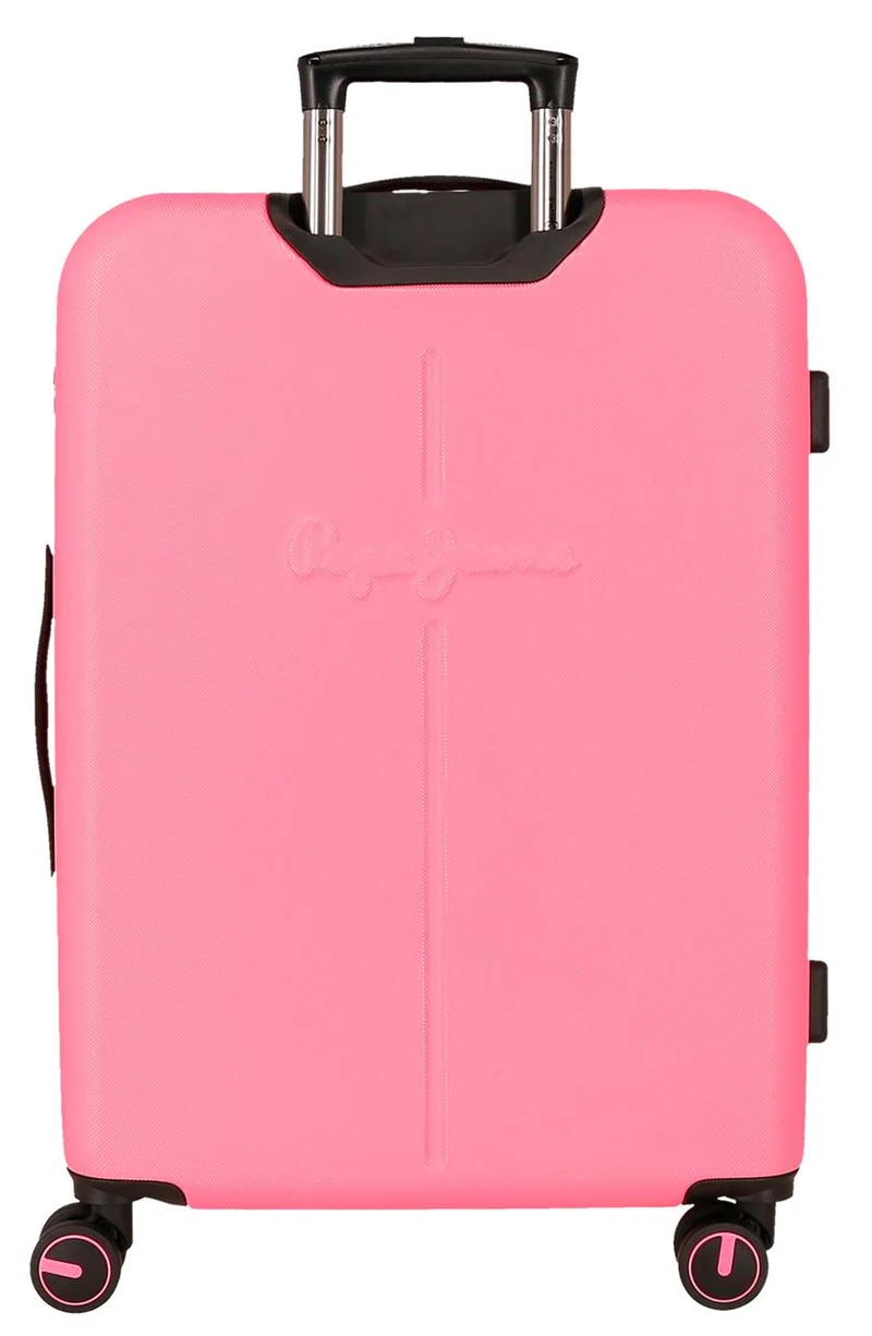 7568848 TROLLEY ABS 68CM. C/EXP. 4R. PJL MONTANA FUCSIA