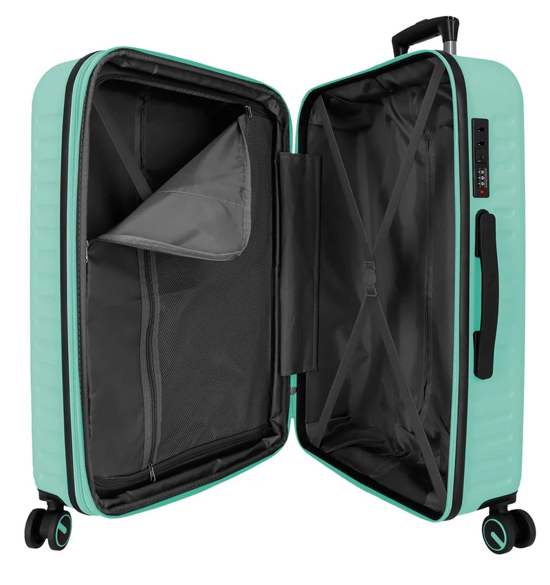 7568846 TROLLEY ABS 68CM. C/EXP. 4R. PJL MONTANA TURQUESA AZ