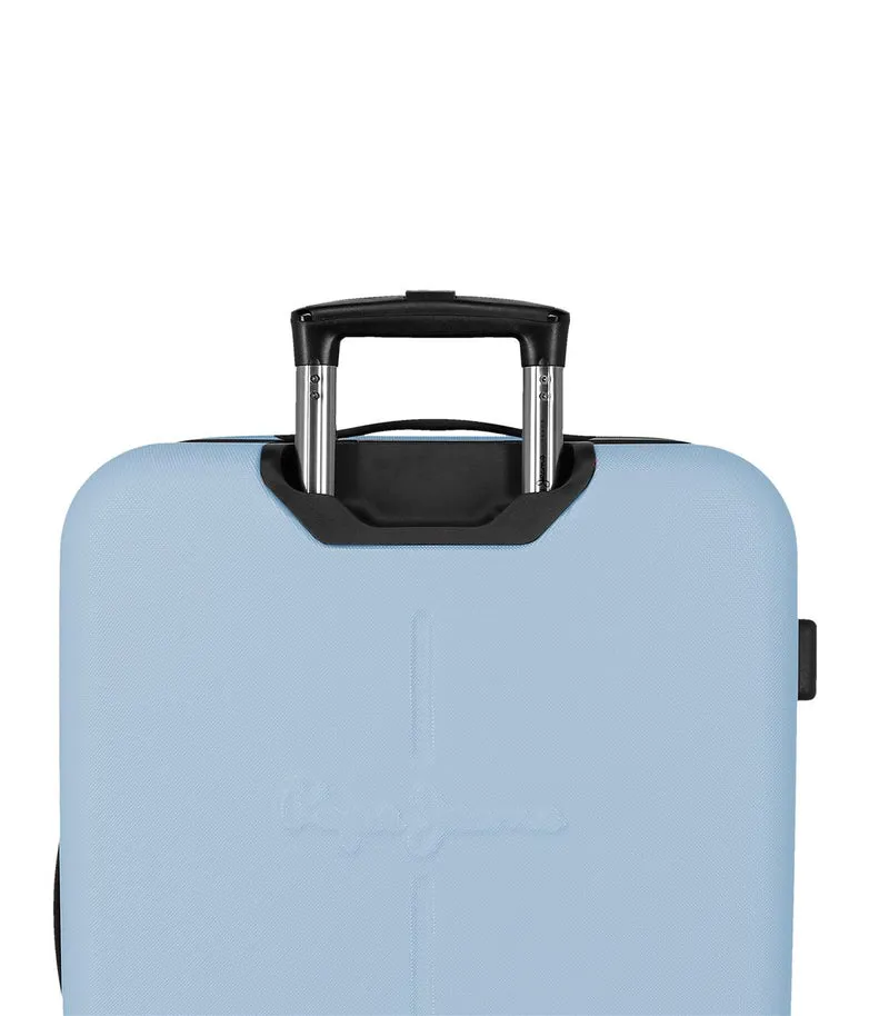 7568843 TROLLEY ABS 68CM. C/EXP. 4R. PJL MONTANA AZUL CLARO