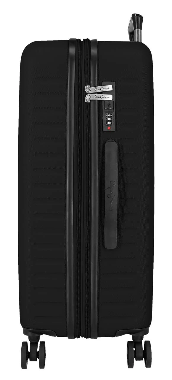 7568841 TROLLEY ABS 68CM. C/EXP. 4R. PJL MONTANA NEGRO