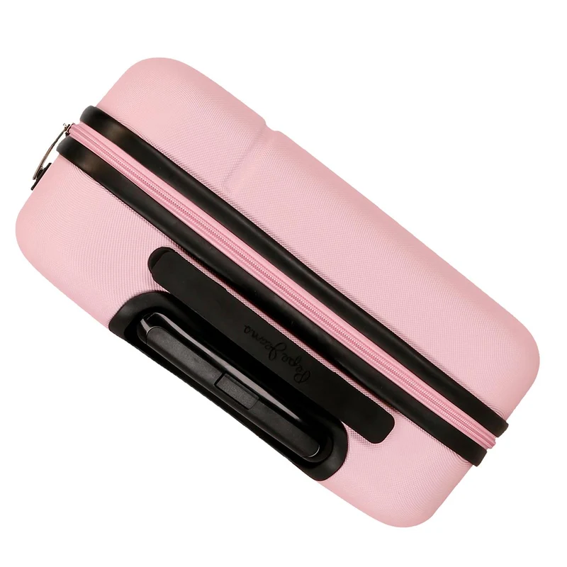 7569149 TROLLEY ABS 55CM. 4R. PJL MONTANA ROSA CLARO