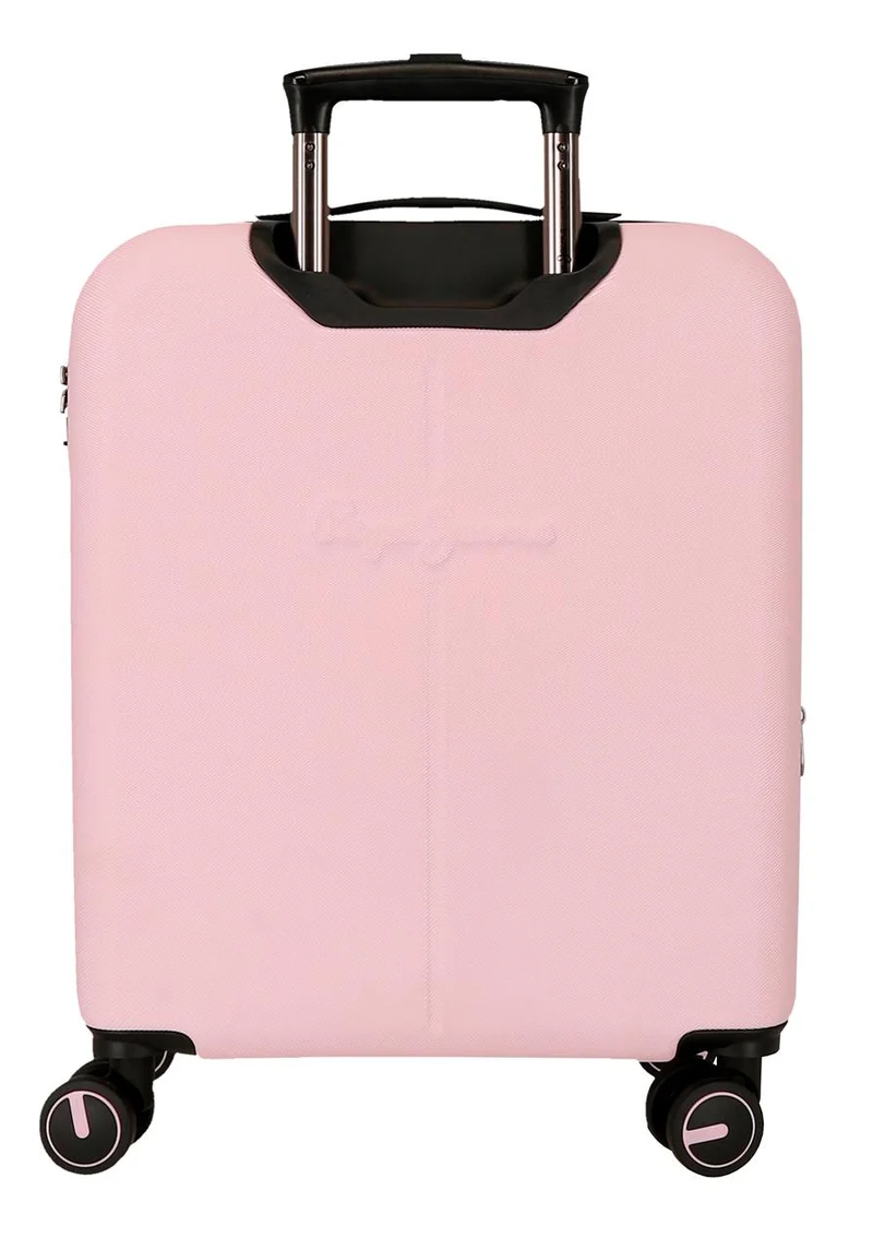 7569149 TROLLEY ABS 55CM. 4R. PJL MONTANA ROSA CLARO