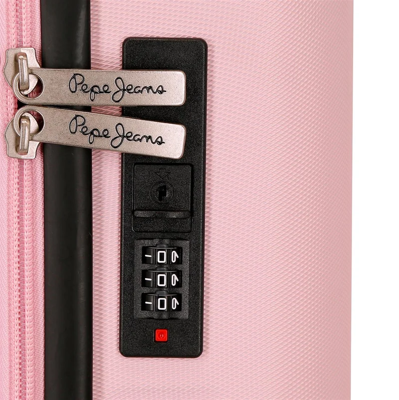 7569149 TROLLEY ABS 55CM. 4R. PJL MONTANA ROSA CLARO