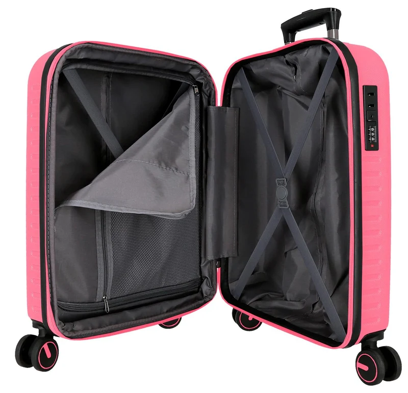 7569148 TROLLEY ABS 55CM. 4R. PJL MONTANA FUCSIA