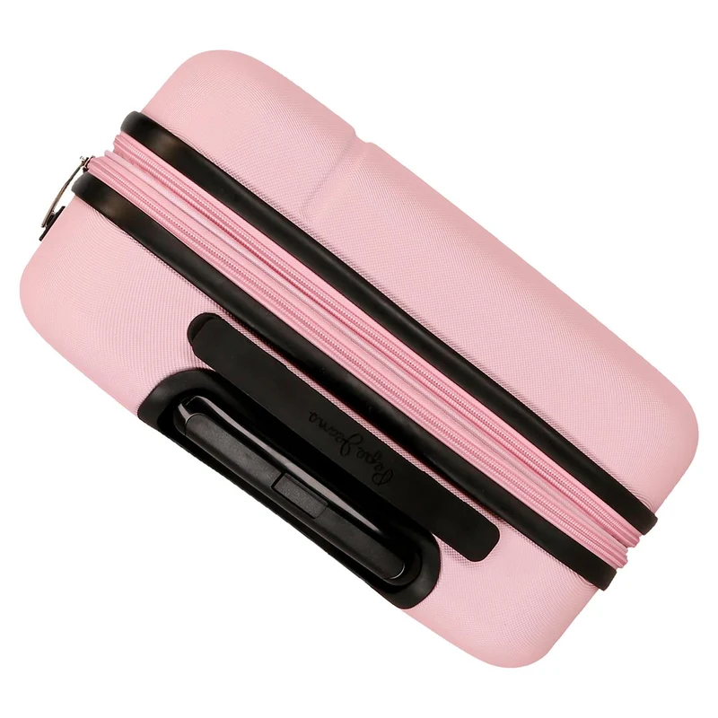 7568649 TROLLEY ABS 55CM. C/EXP. 4R. PJL MONTANA ROSA CLARO