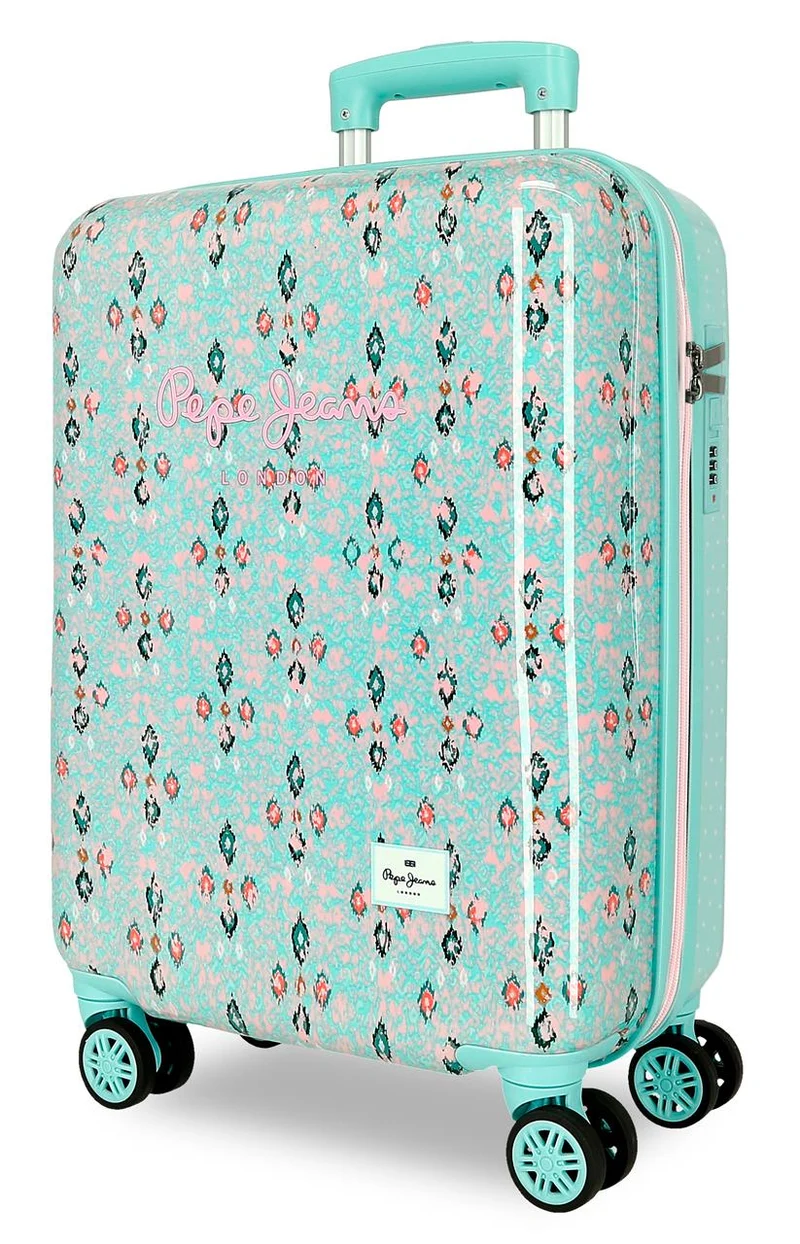 6111741 TROLLEY ABS 55CM. 4R. PJL SUN TURQUESA
