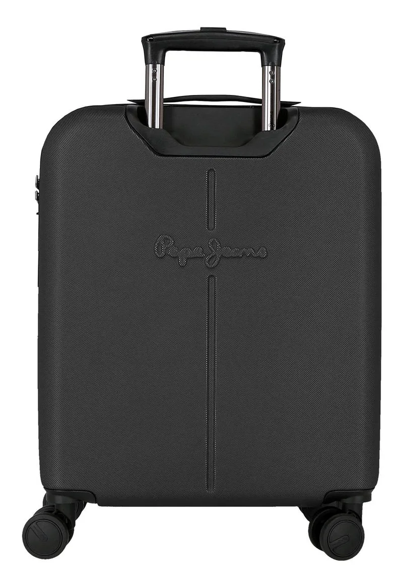 7568641 TROLLEY ABS 55CM. C/EXP. 4R. PJL MONTANA NEGRO