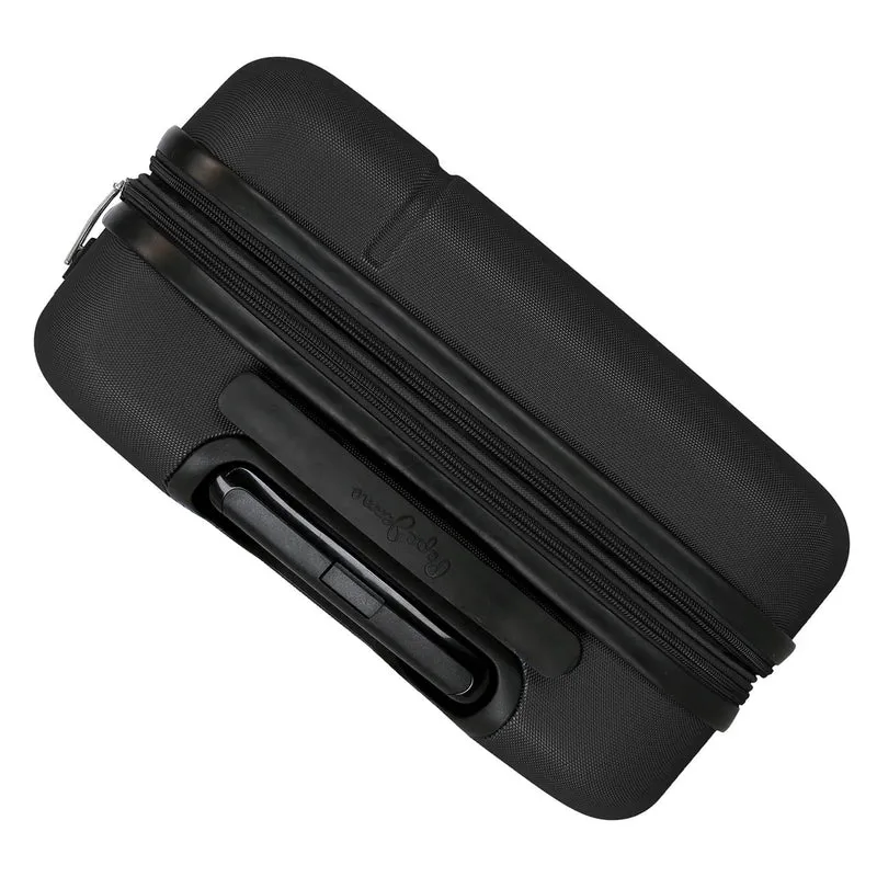 7568641 TROLLEY ABS 55CM. C/EXP. 4R. PJL MONTANA NEGRO