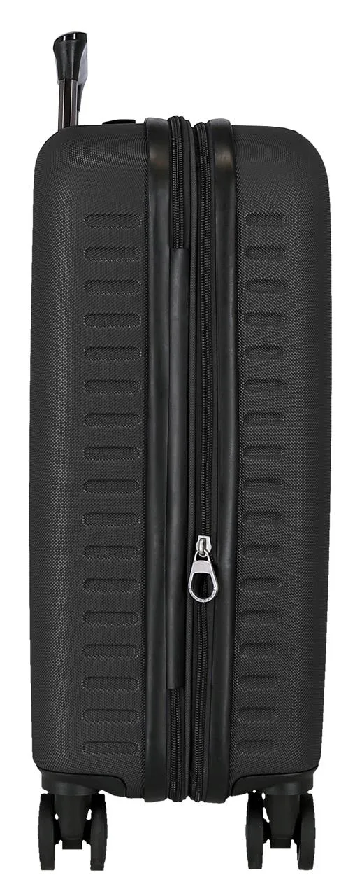 7568641 TROLLEY ABS 55CM. C/EXP. 4R. PJL MONTANA NEGRO