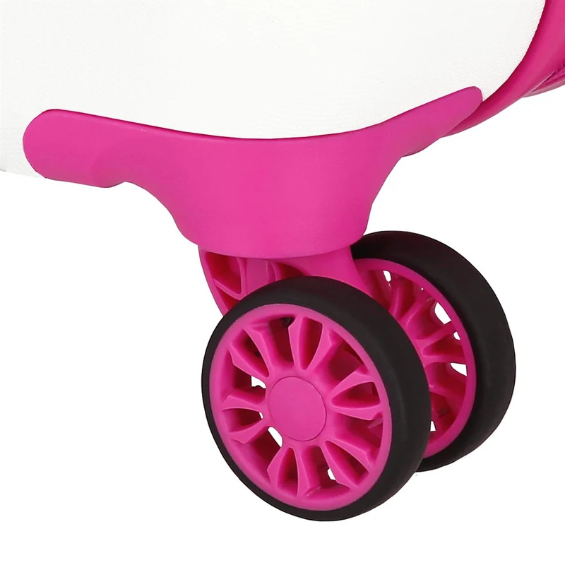 4281117 TROLLEY ABS 55CM.4R. WONDER KUROMI BLANCO-FUCSIA