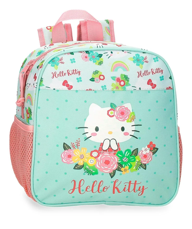 41220F1 MOCHILA ADAP. 25CM. FLORAL KITTY